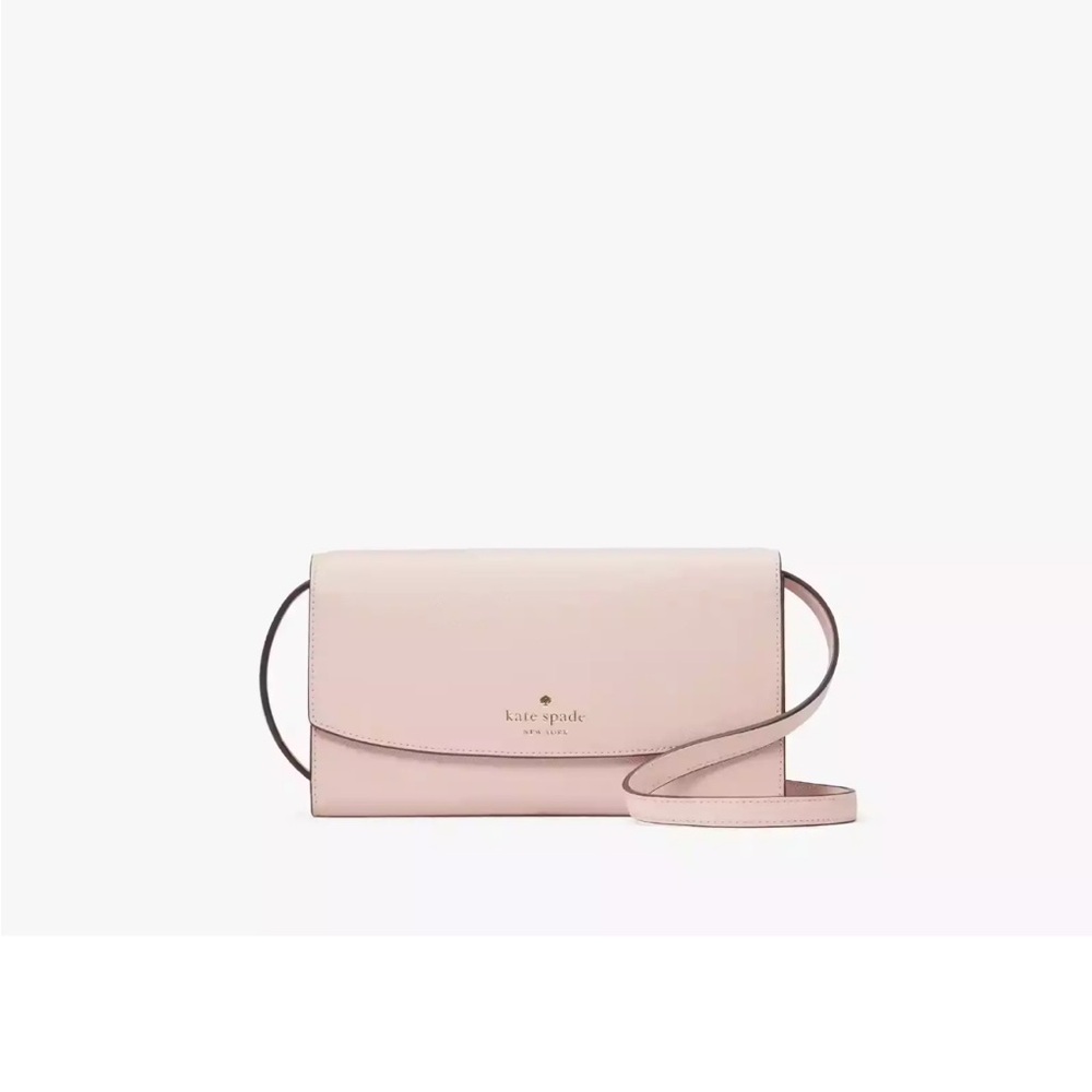 NWT Kate Spade Dana Sm Flap Crossbody KE623 Rose Smoke Saffiano 650 AA5